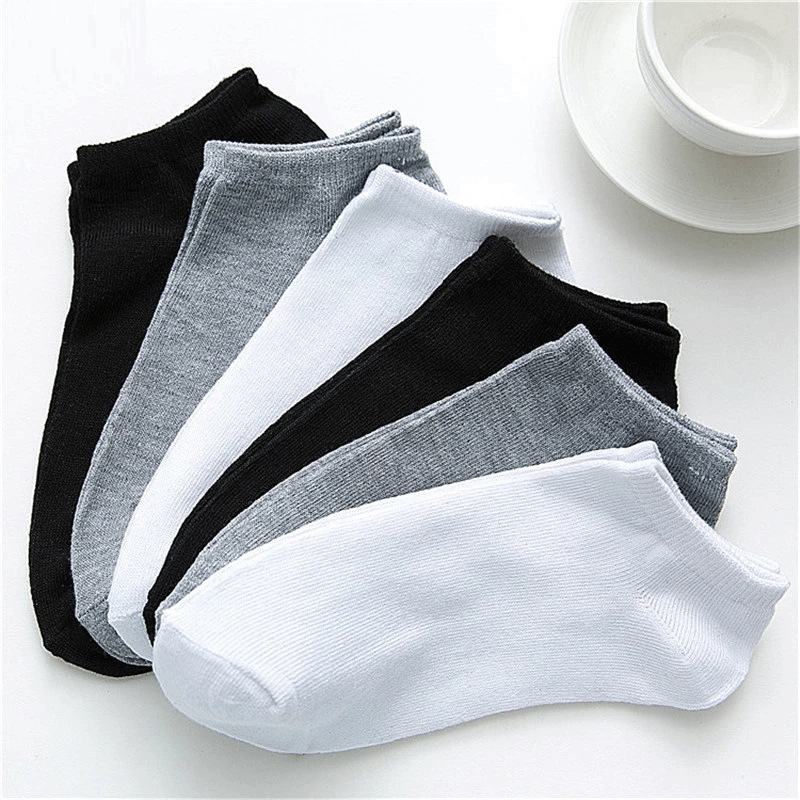10 Pairs Bulk Black & White No - Ankle Sock Low Cut 评论和价格