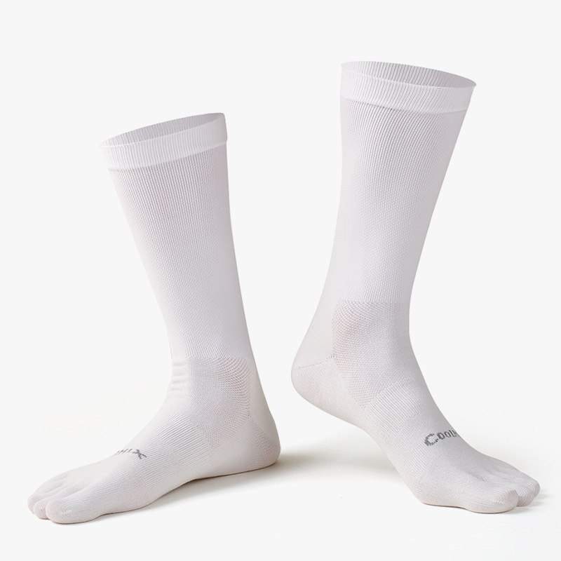 1/5 Pairs Men's High Crew Five - Toe Sock Split 评论和价格