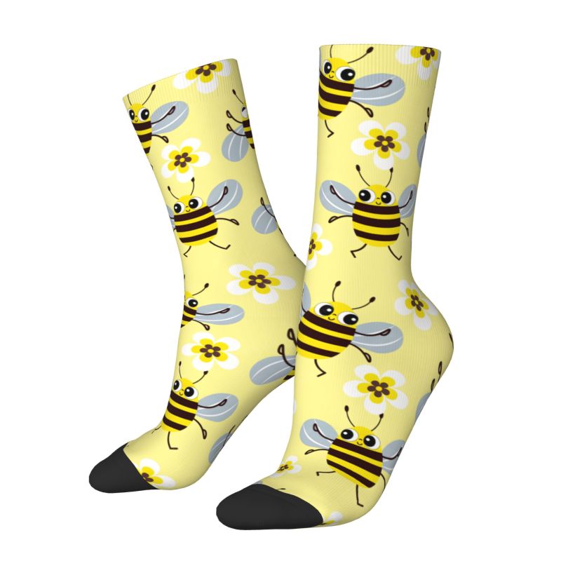 Custom Cool Mens Funny Bees Fl - Dress Sock Men 评论和价格