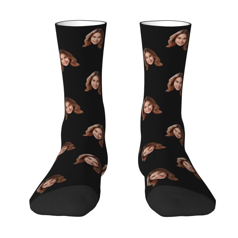 Personalized Custom Face Photo - Dress Sock Men 评论和价格