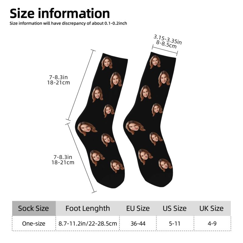 Personalized Custom Face Photo - Dress Sock Men 评论和价格