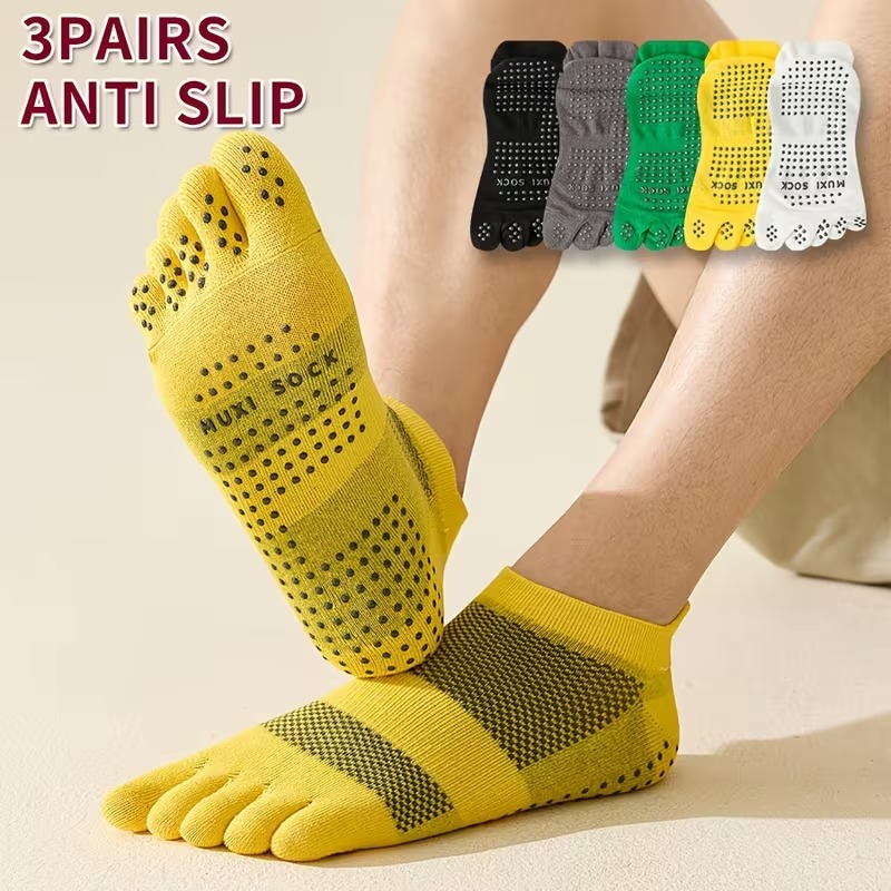 Men's 3-Pair Toe Socks Anti-Sl - Toe Sock Split 评论和价格