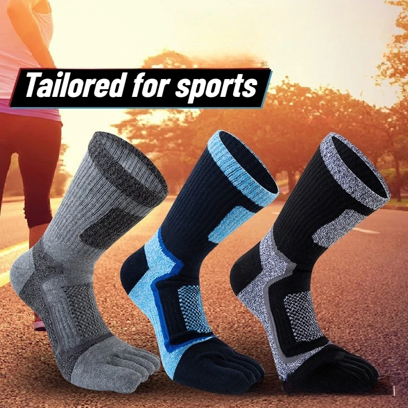 3 Pairs Men Sports Five Finger - Toe Sock Split 评论和价格