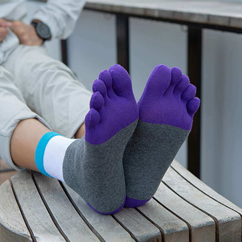 1/5 Pairs Men Five Finger Sock - Toe Sock Split 评论和价格