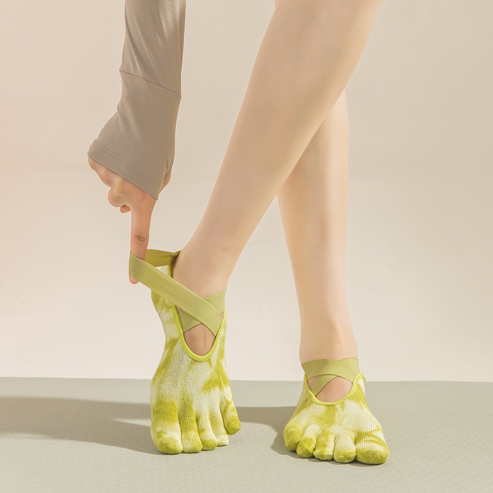 Tie-Dye Women's Five Finger Gr - Toe Sock Split 评论和价格