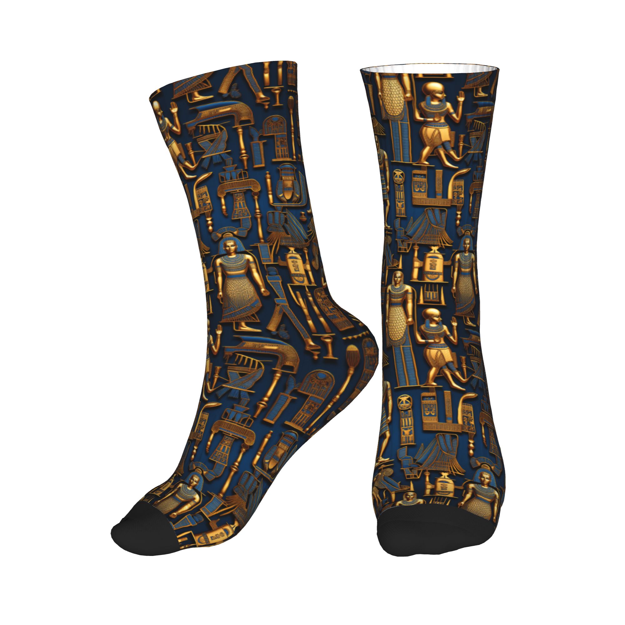 Egyptian Gods And Symbols Patt - Dress Sock Men 评论和价格