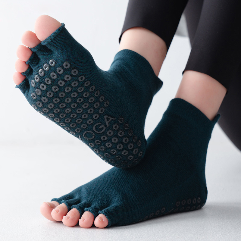 Yoga Socks Half Toe Anti-Slip  - Grip Sock Yoga 评论和价格