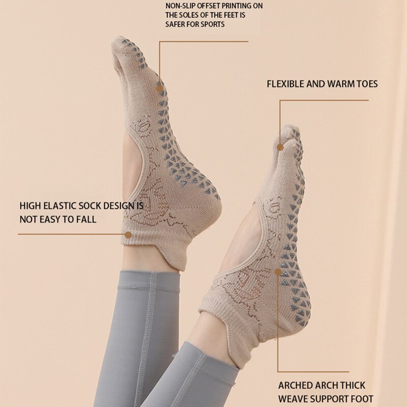 Women Yoga Toe Socks High Qual - Grip Sock Yoga 评论和价格