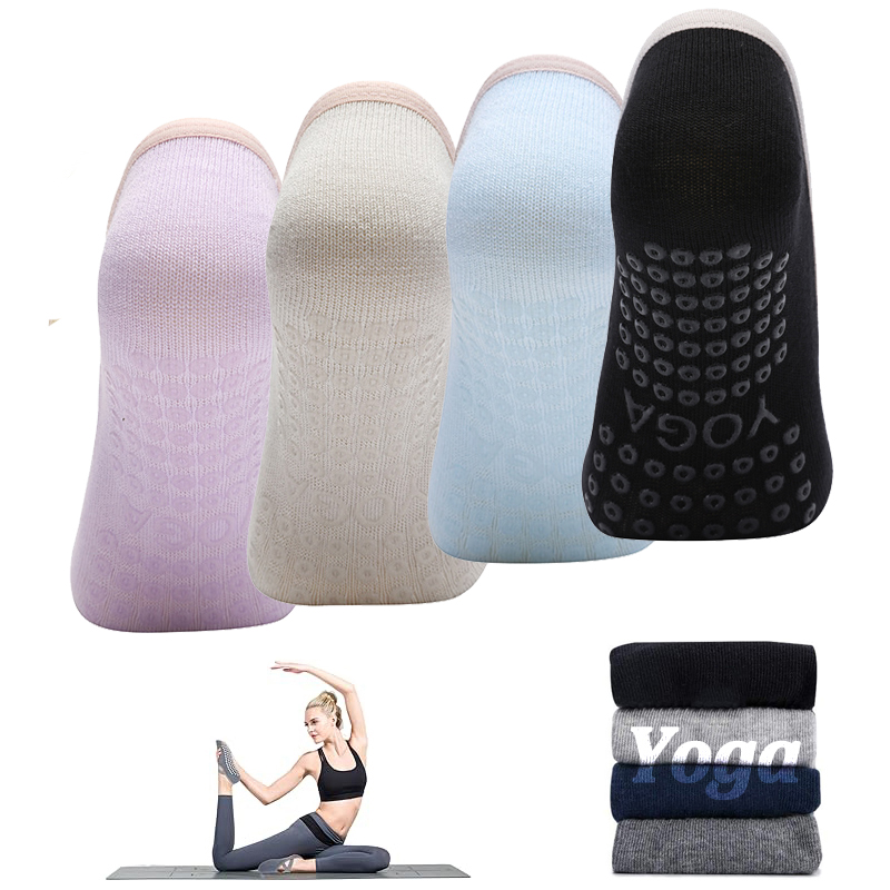Ladies Non-Slip Pilates Socks  - Grip Sock Yoga 评论和价格