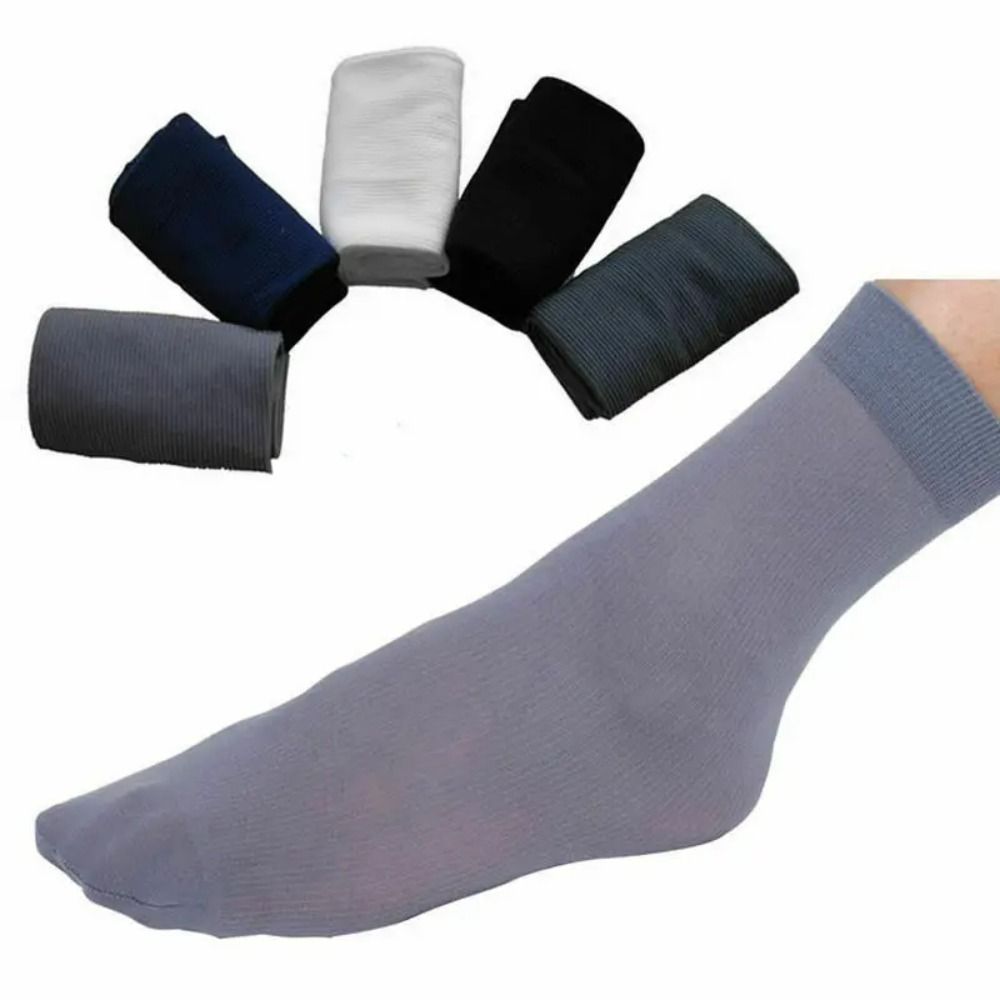 10pairs Men Ice Silk Socks Sum - Silk Sock Bamboo 评论和价格
