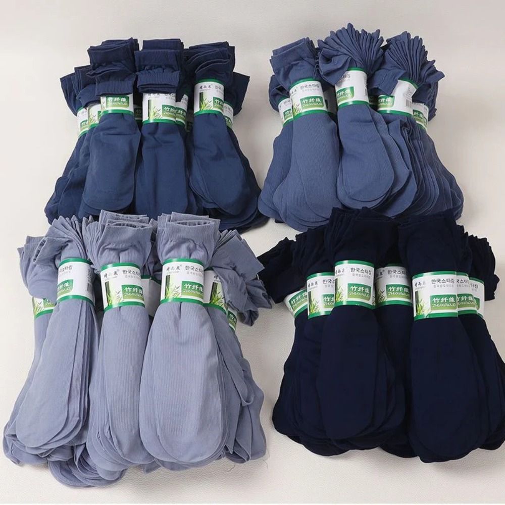 10pairs Men Ice Silk Socks Sum - Silk Sock Bamboo 评论和价格