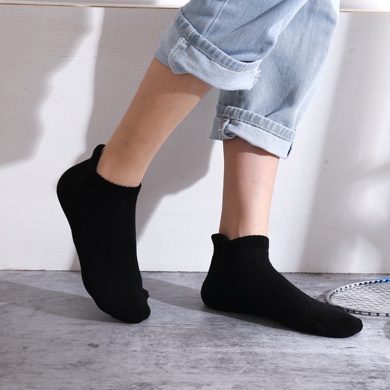 1/5/10 Pairs Unisex Cotton Spo - Ankle Sock Low Cut 评论和价格