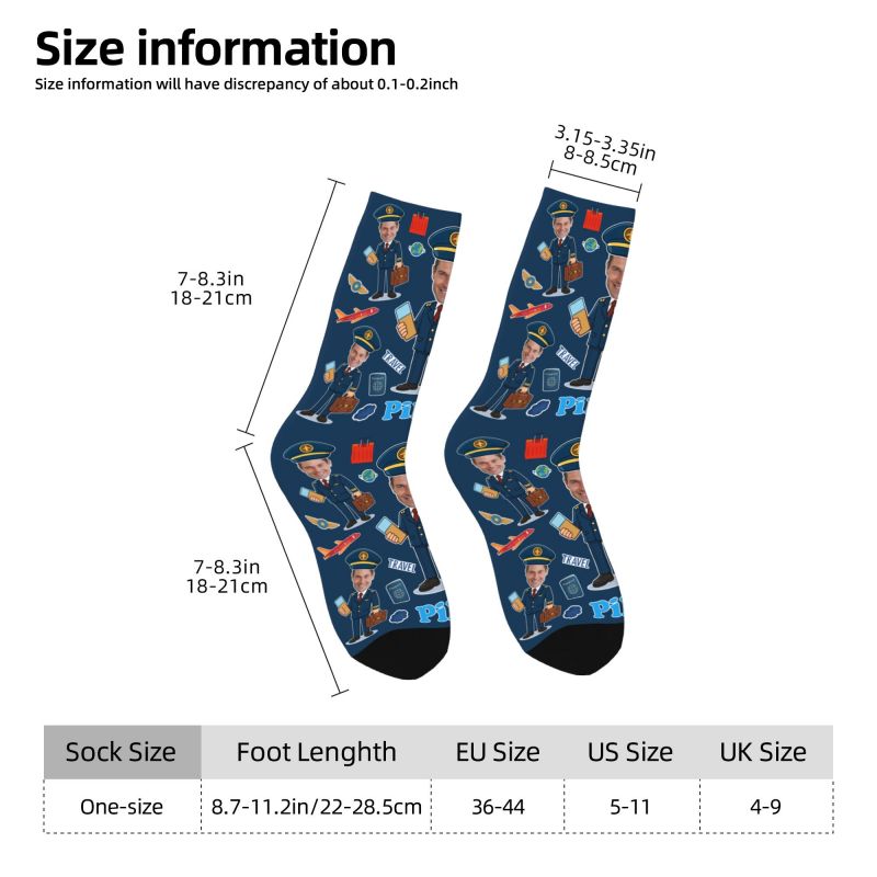 Novelty Men's Funny Pilot Cust - Dress Sock Men 评论和价格