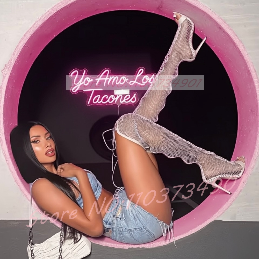 Fishnet Stocking Thigh-High Bo - Fishnet Stocking Women 评论和价格