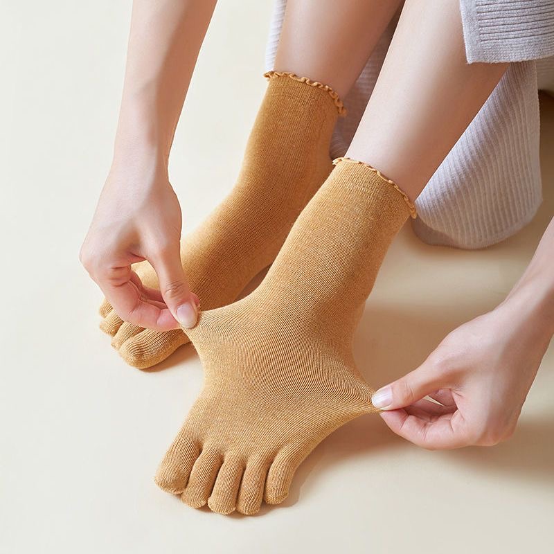1/5 Pairs Cotton Women Five Fi - Toe Sock Split 评论和价格