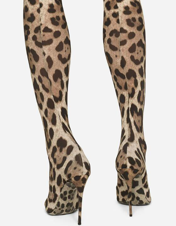 Sexy Leopard Over-the-Knee Str - Knee High Sock Women 评论和价格