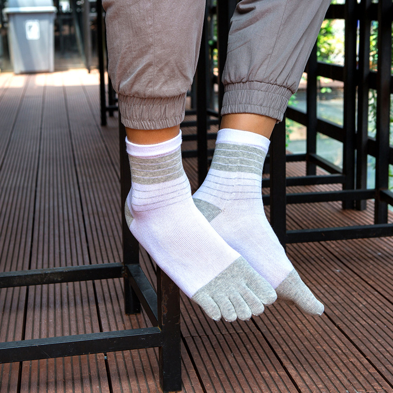 3/5 Pairs Men Five Toe Crew So - Toe Sock Split 评论和价格