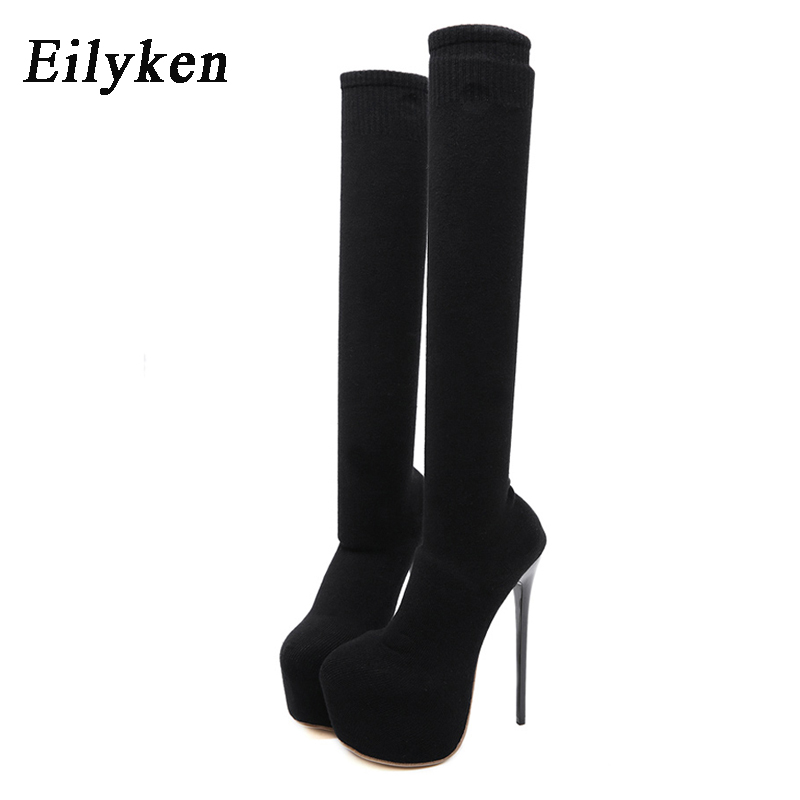 Eilyken Fashion Platform Stret - Knee High Sock Women 评论和价格
