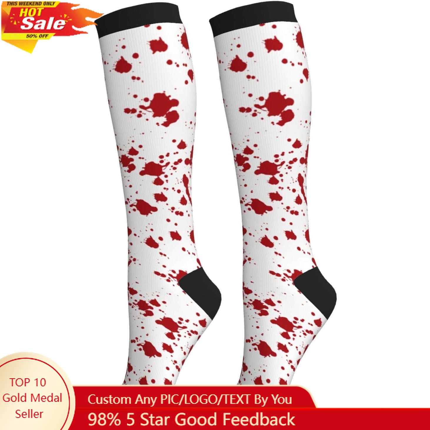 Compression Socks Calf Knee Hi - Knee High Sock Women 评论和价格