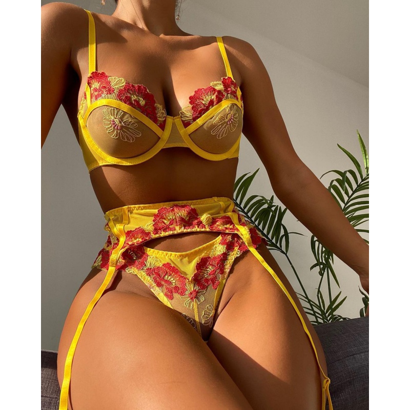 Bikini Fashion Lace Embroidery - Silk Sock Bamboo 评论和价格