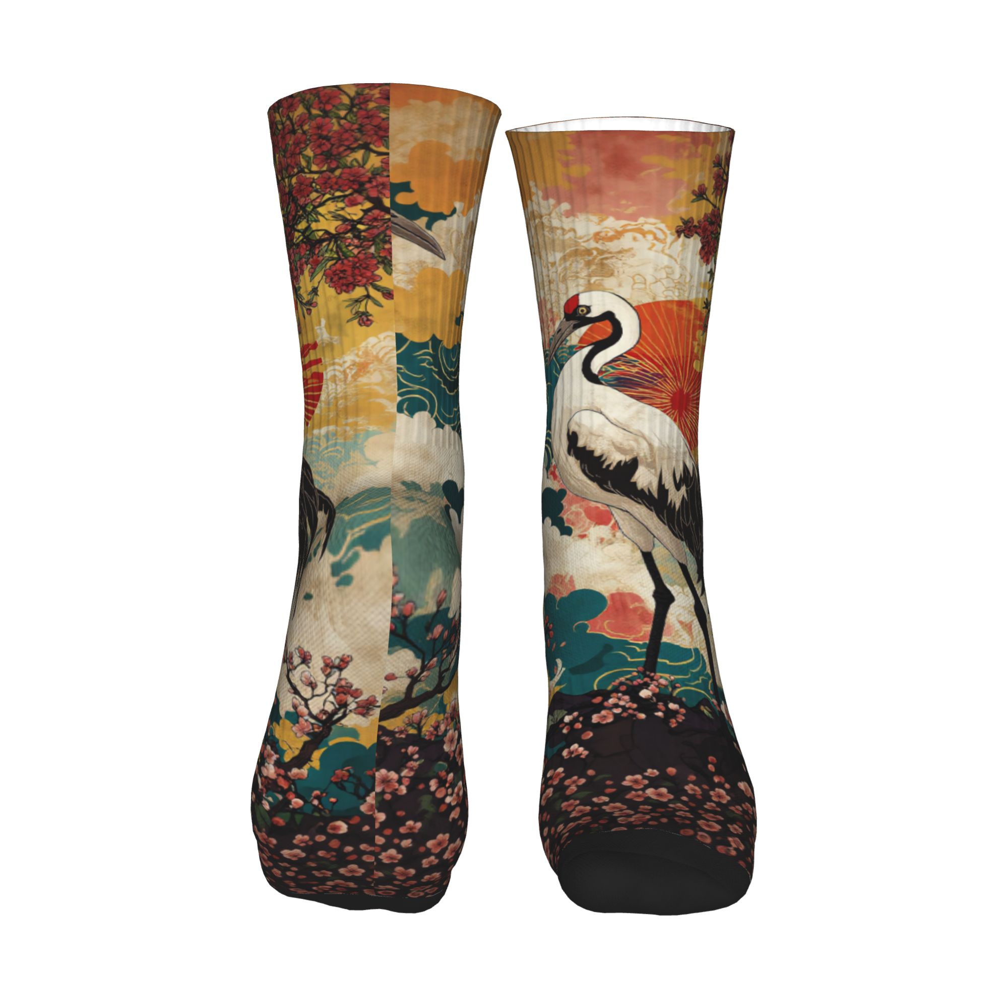 Fashion Men's Ukiyo-e Double C - Dress Sock Men 评论和价格