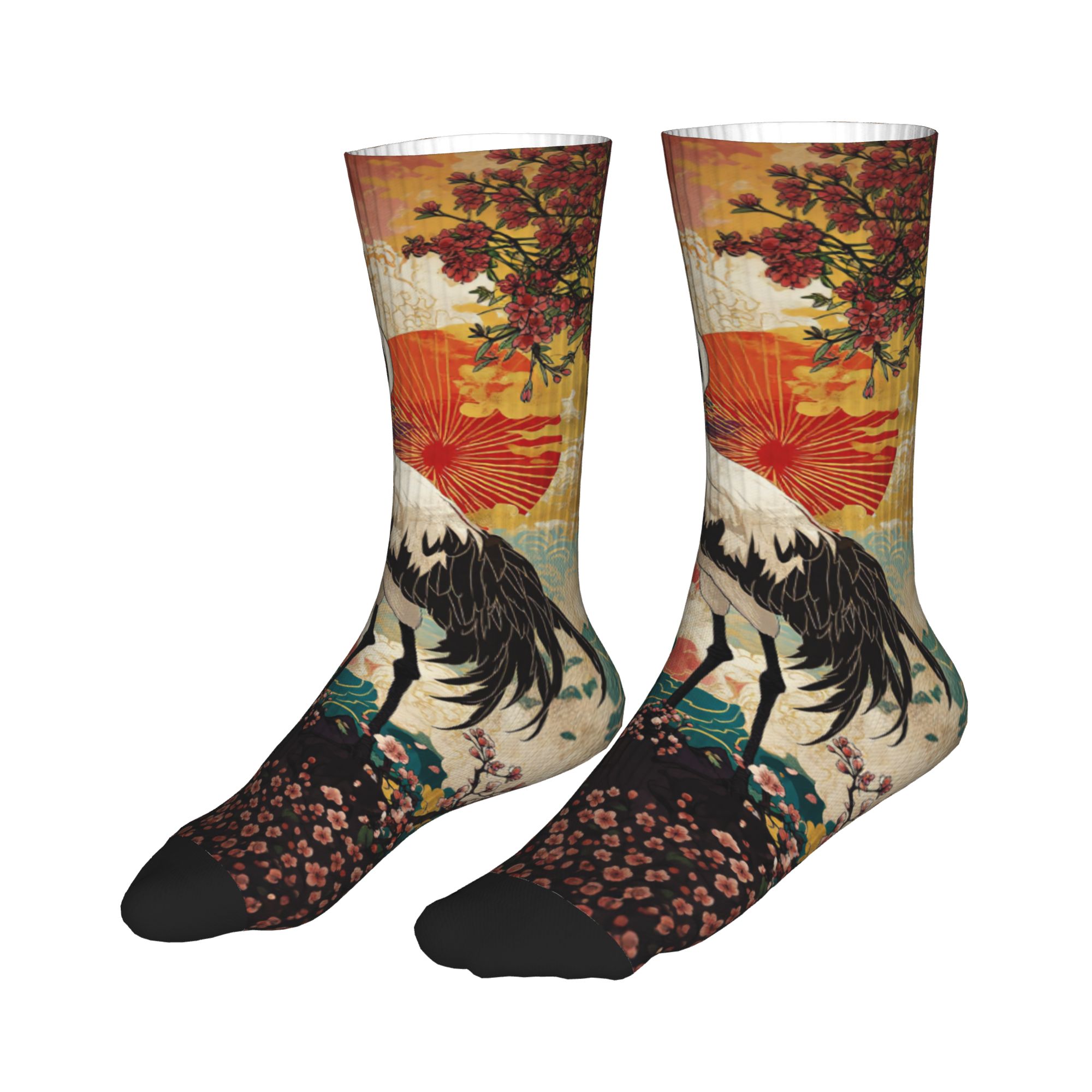 Fashion Men's Ukiyo-e Double C - Dress Sock Men 评论和价格