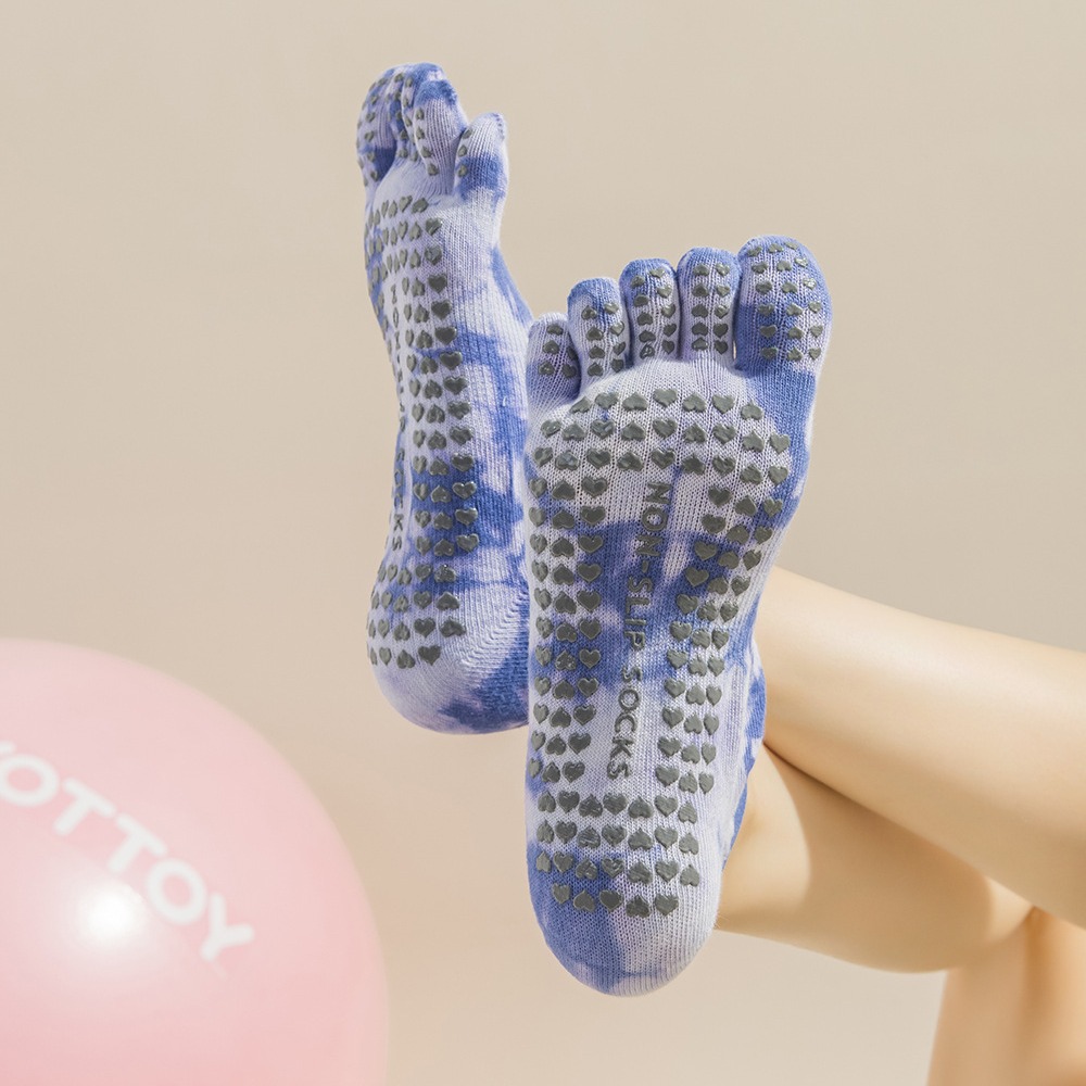 Women's Tie-Dye Five-Finger Gr - Toe Sock Split 评论和价格