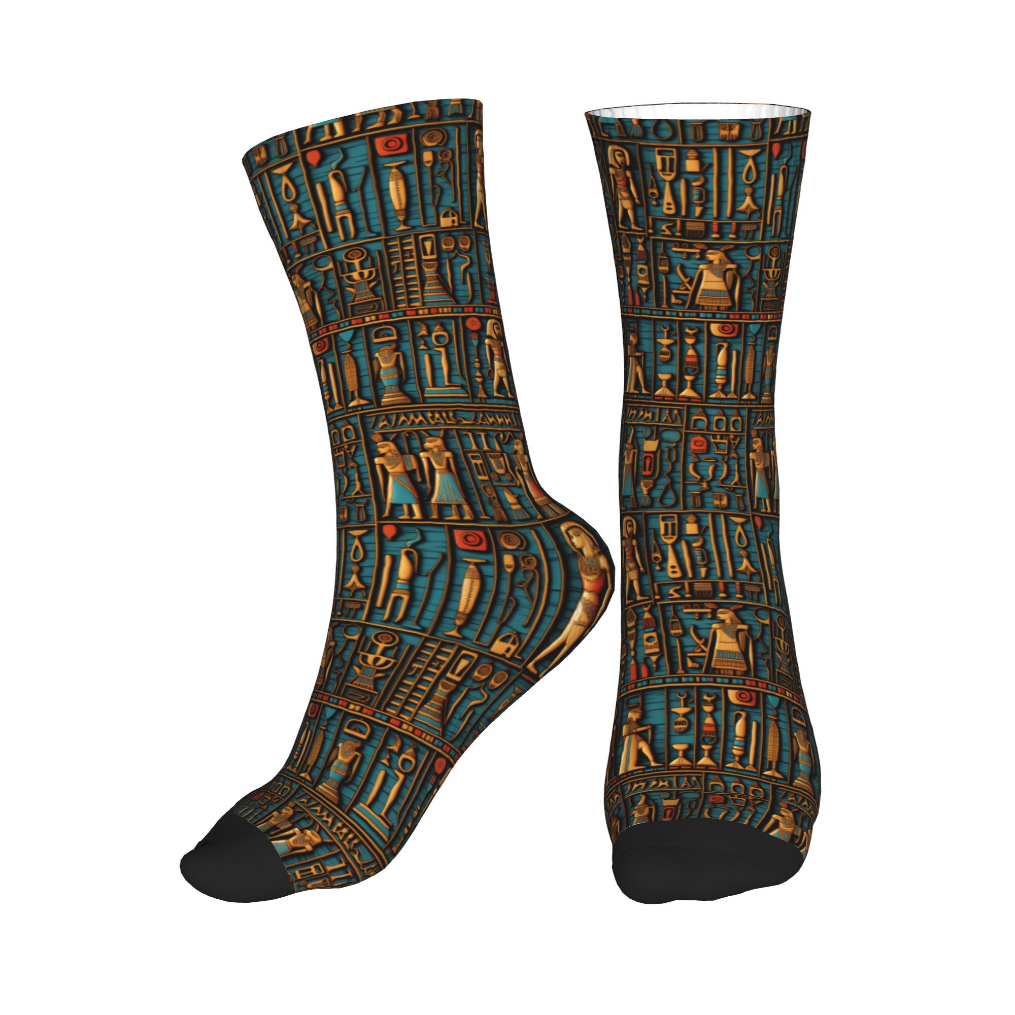 Cool Men's Egyptian Hieroglyph - Dress Sock Men 评论和价格