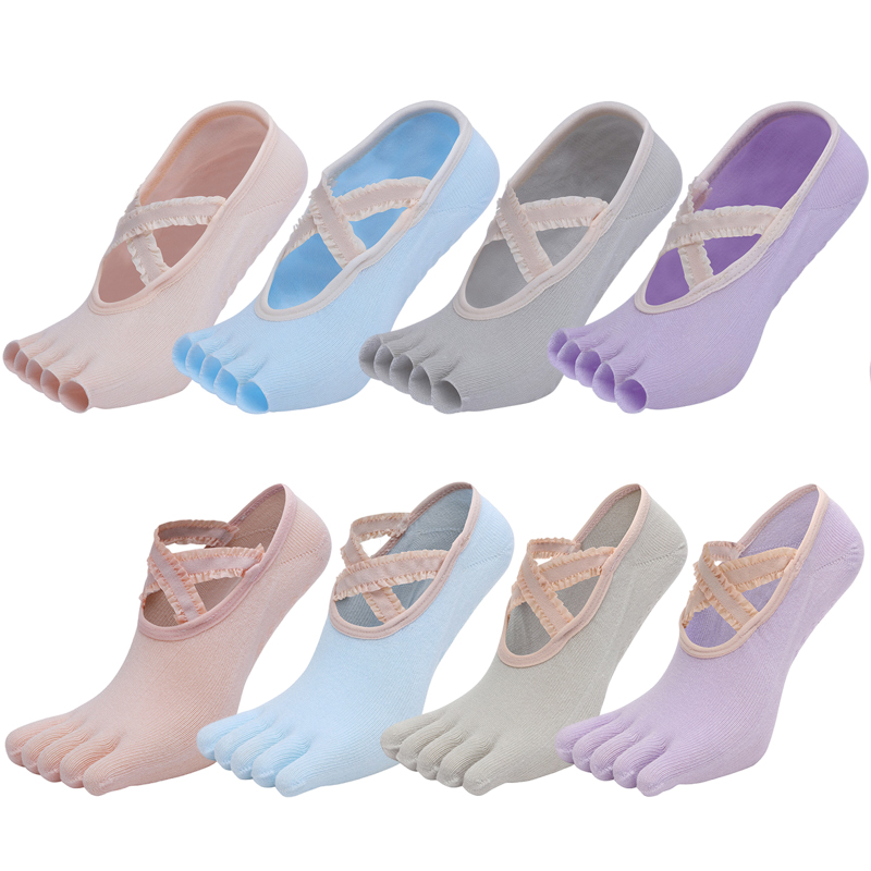 Five Finger Yoga Socks Lace Cr - Toe Sock Split 评论和价格