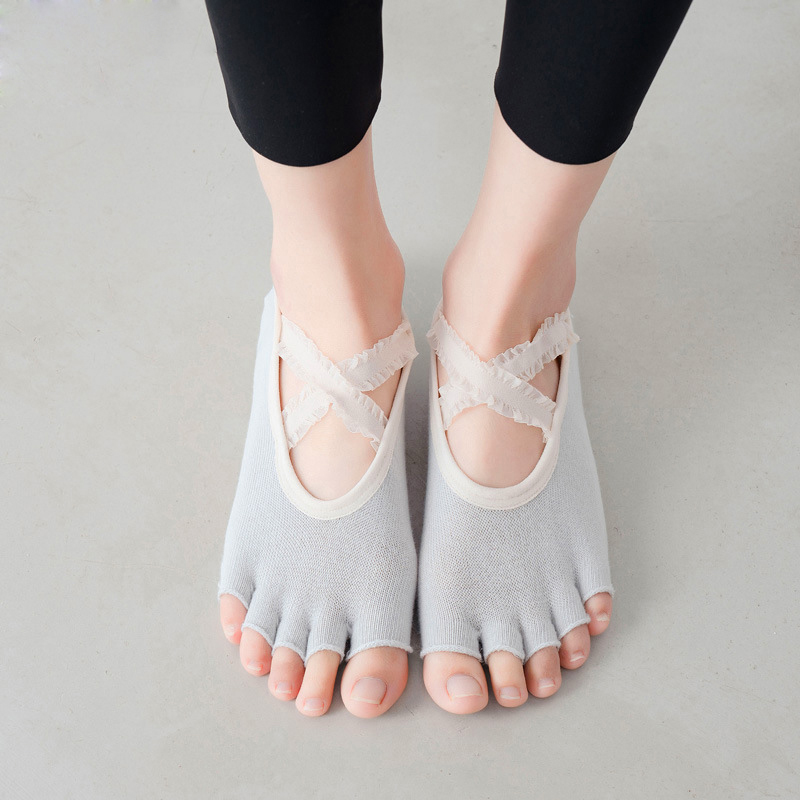 Five Finger Yoga Socks Lace Cr - Toe Sock Split 评论和价格