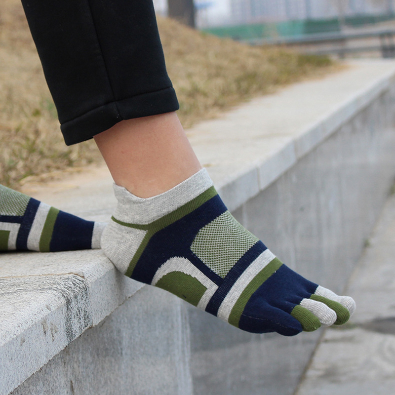 1/5 Pairs  Men’s Five-Toe Athl - Ankle Sock Low Cut 评论和价格